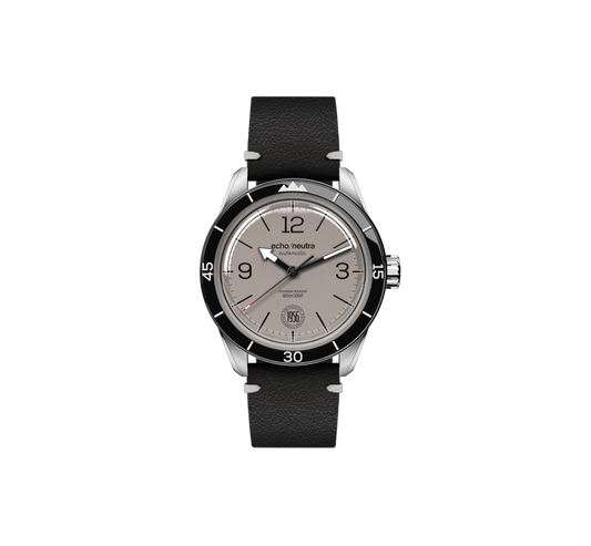 1956 3H Grigio - Tropical in gomma nero / Pelle vintage nera