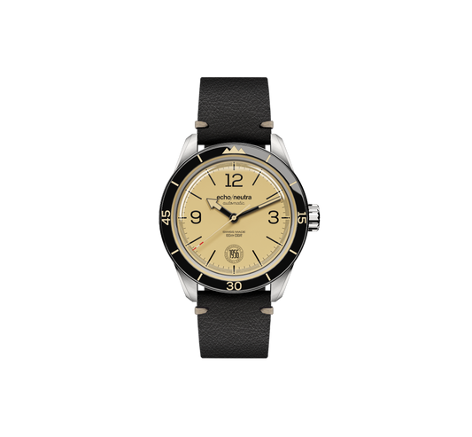 1956 3H Khaki - Tropical in gomma nero / Pelle vintage nera