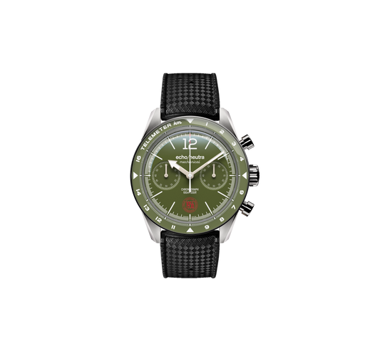 1956 Cronografo Alpine Green - "Tobacco" Vintage Suede / Scamosciato vintage “Tabacco”