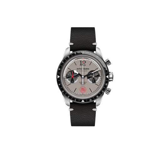 1956 Cronografo Grigio - Tropical in gomma nero / Bufalo acquatico nero