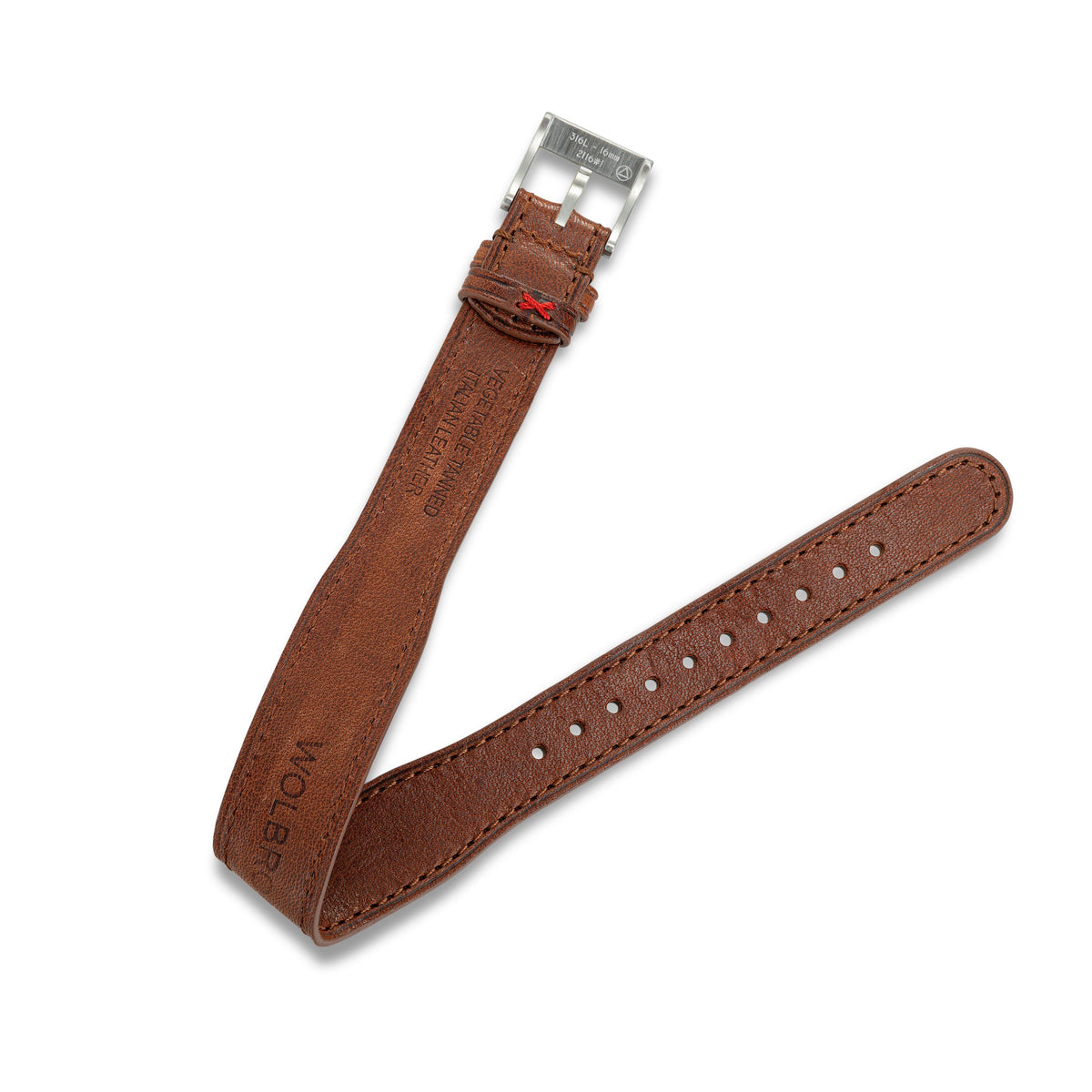 Skindiver WTD Chrono-Mecaquartz - Telemeter & Decimeter Vintage Chronograph - NACA Edition - Brown Leather Strap