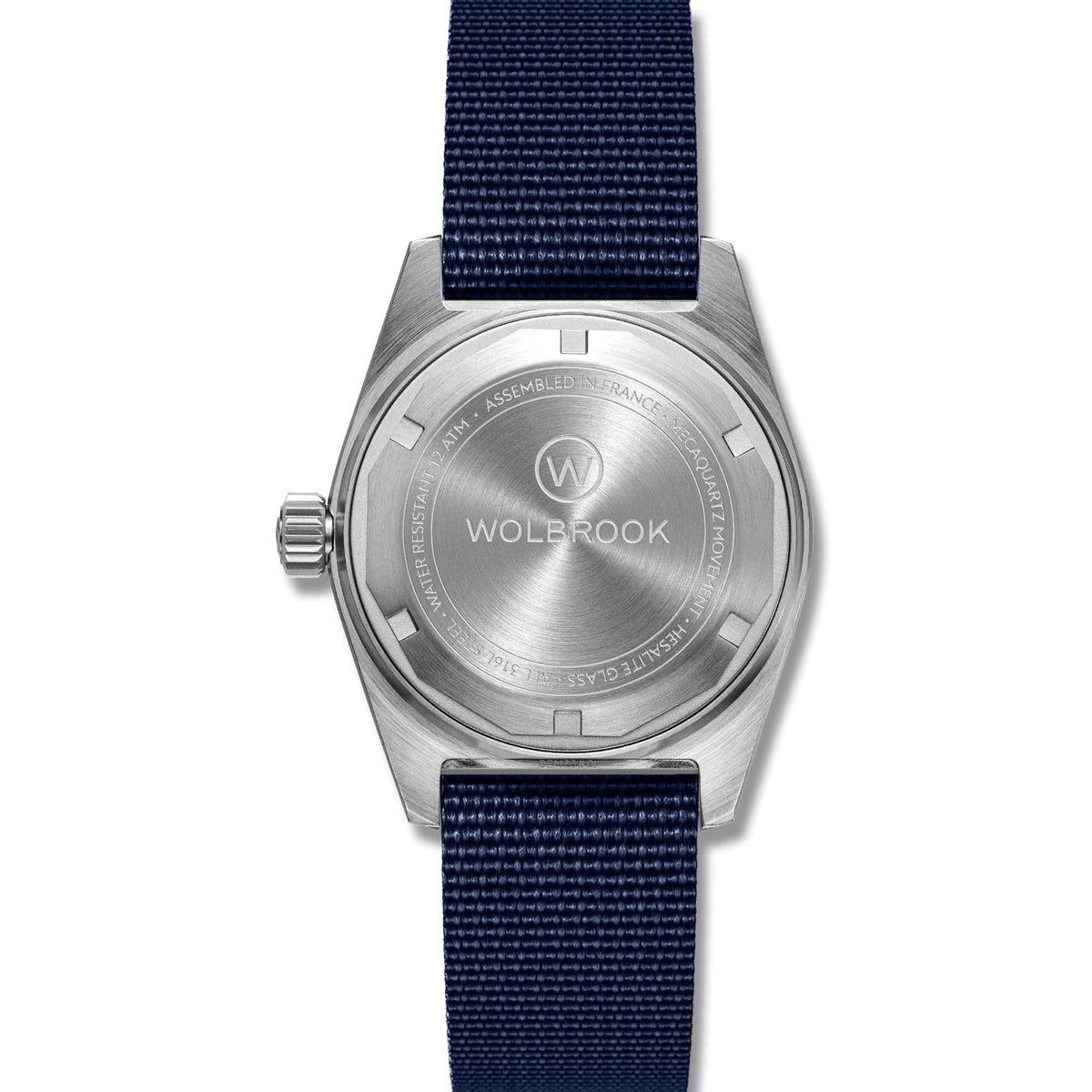 Outrider Professional Mecaquartz 38 Field Watch – Blue - Blue Nylon & Leather Strap