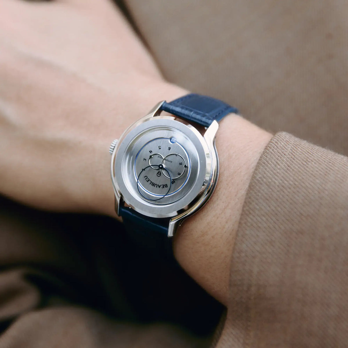 Ecce Vesperal - Leather strap - Caiman Black