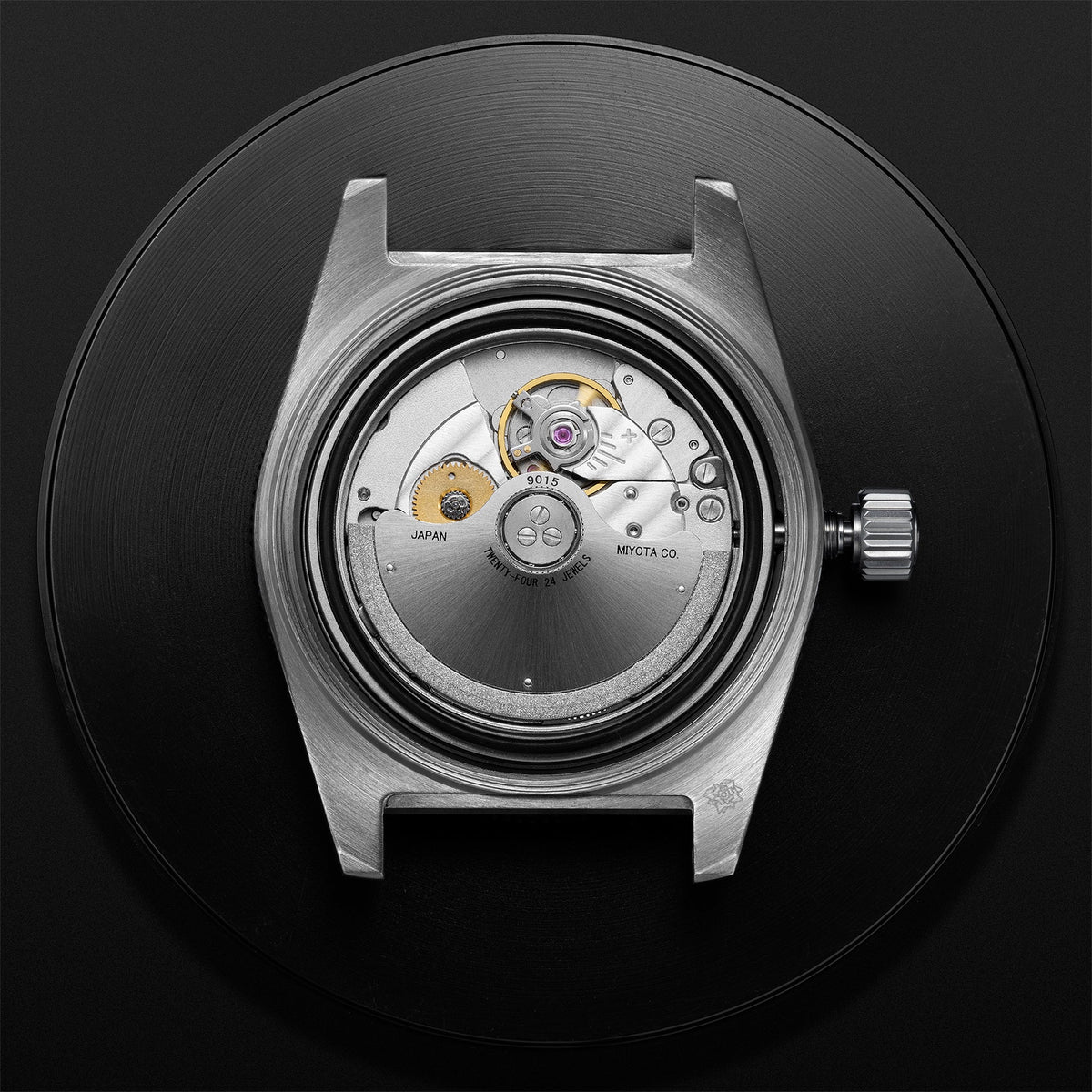 Skindiver Automatic 38 mm Even Numerals Dive Watch - Cédric Dodane Edition - Black "Tropic" Rubber Strap