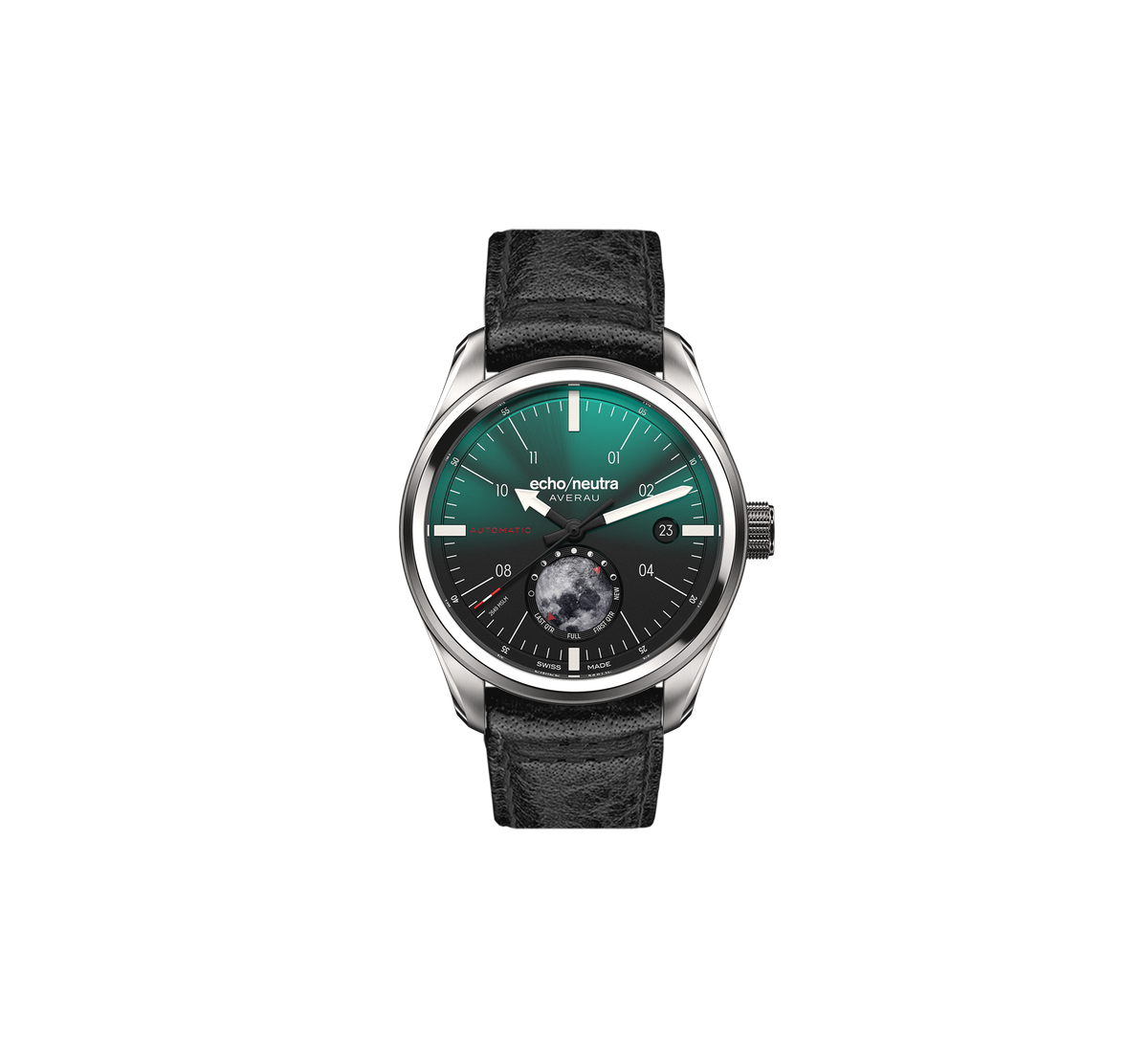 AVERAU 39 Moon phase "Big Moon" Green Degradè - Tessuto nero