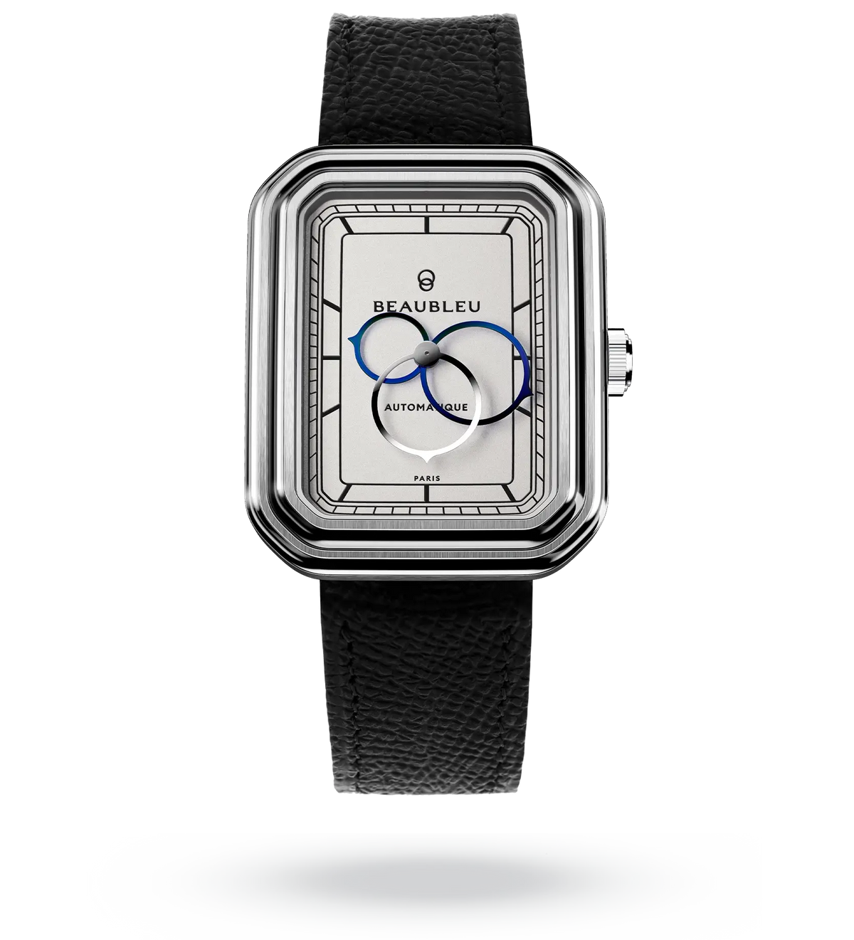 Ecce Figura Alba - Leather strap - Grained Blue