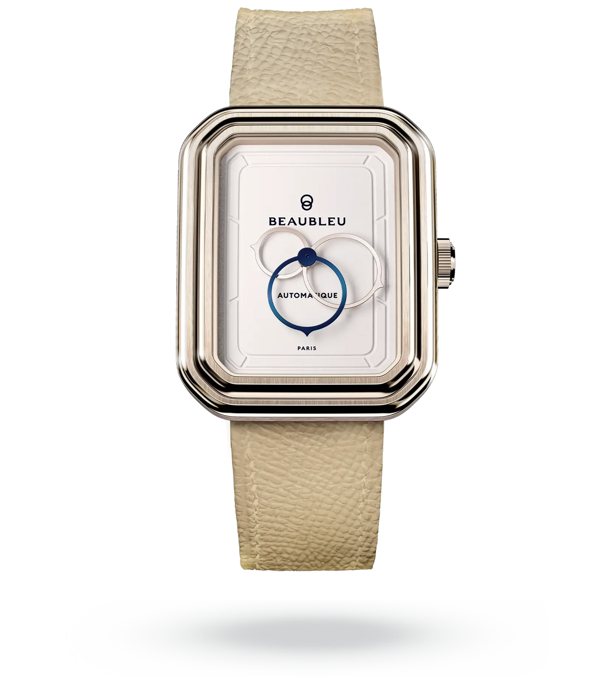 Ecce Figura Lys - Leather strap - Grained Blue