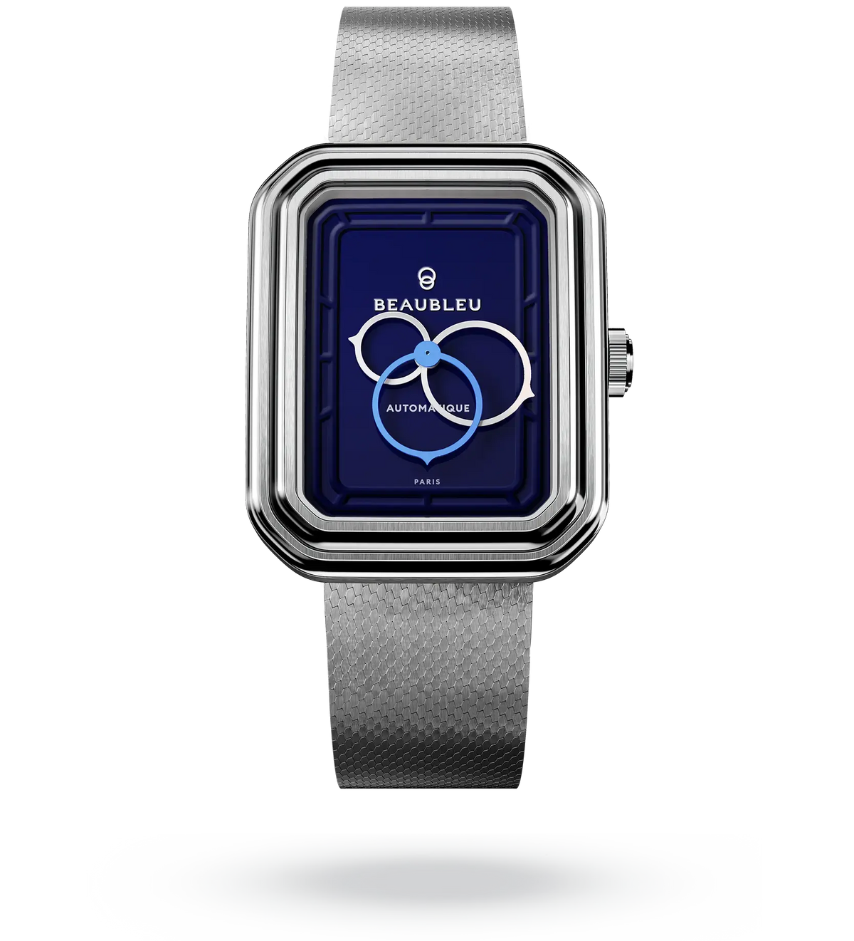 Ecce Figura Smalt - Leather strap - Grained Blue