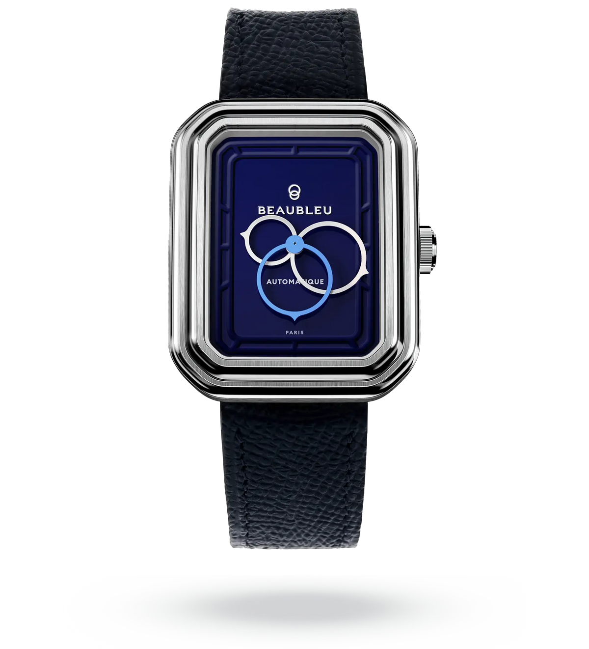 Ecce Figura Smalt - Leather strap - Grained Blue