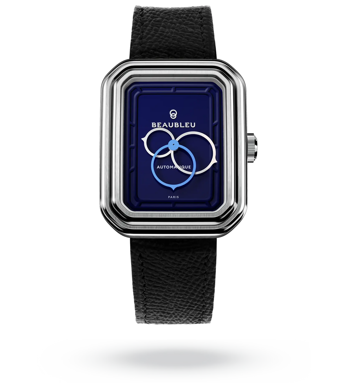 Ecce Figura Smalt - Leather strap - Grained Blue
