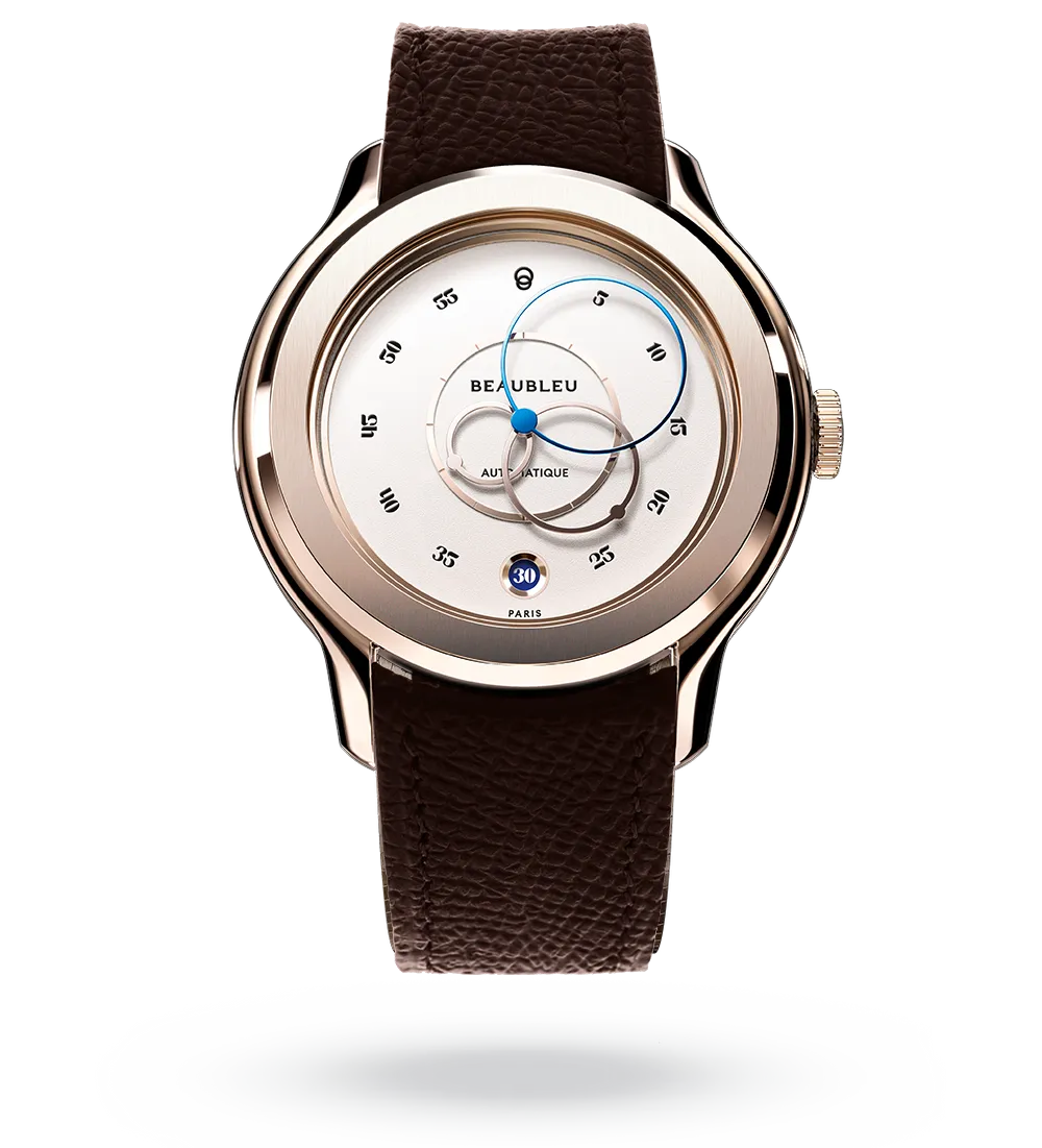 Ecce Lys - Leather strap - Caiman Blue