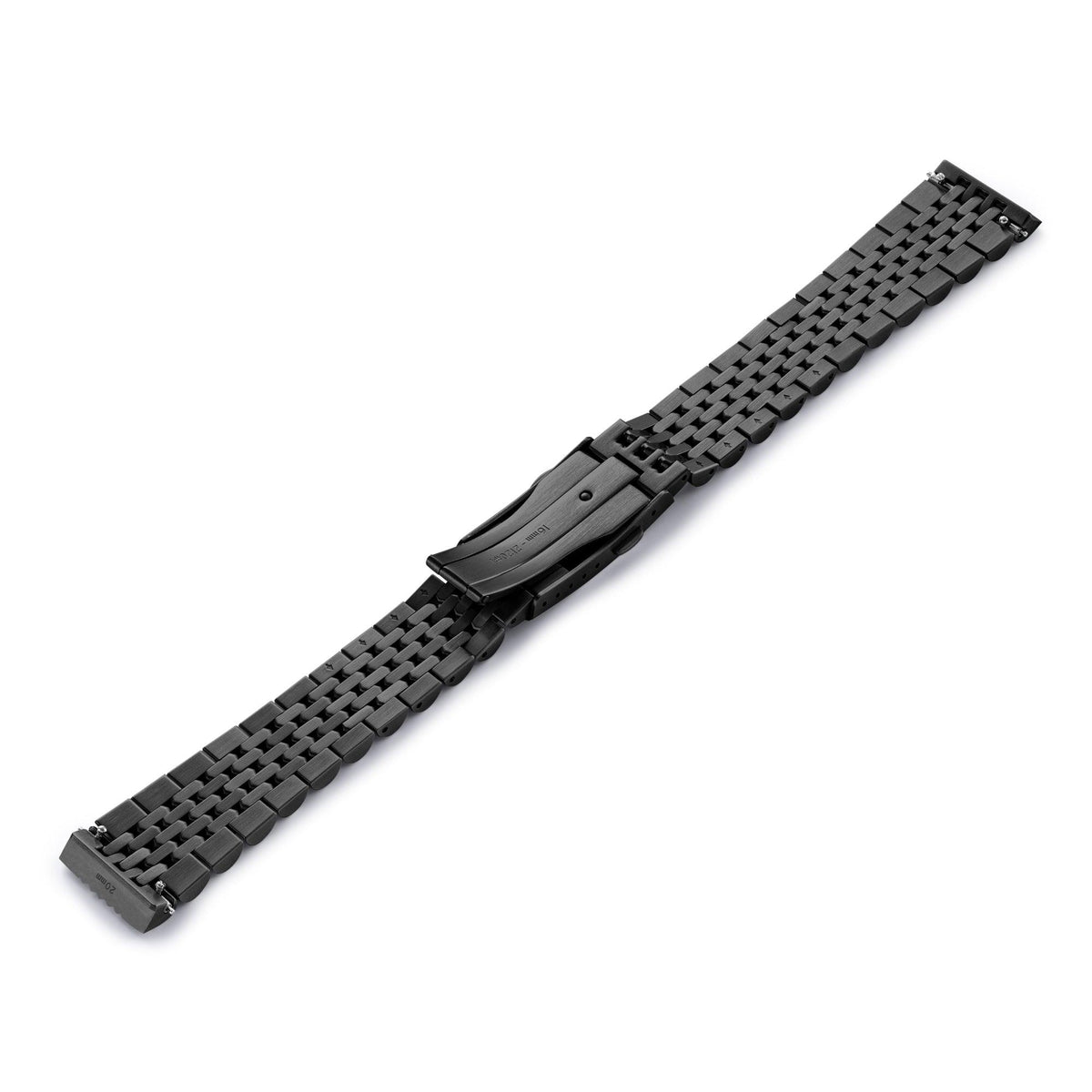 Skindiver WT Mecaquartz Watch - Green Lum & Black PVD - Black Nylon & Leather Strap