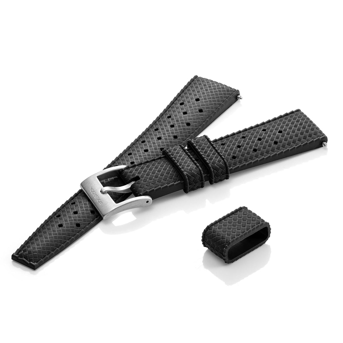 Skindiver Automatic Watch - Black Dial - Black "Tropic" Rubber Strap