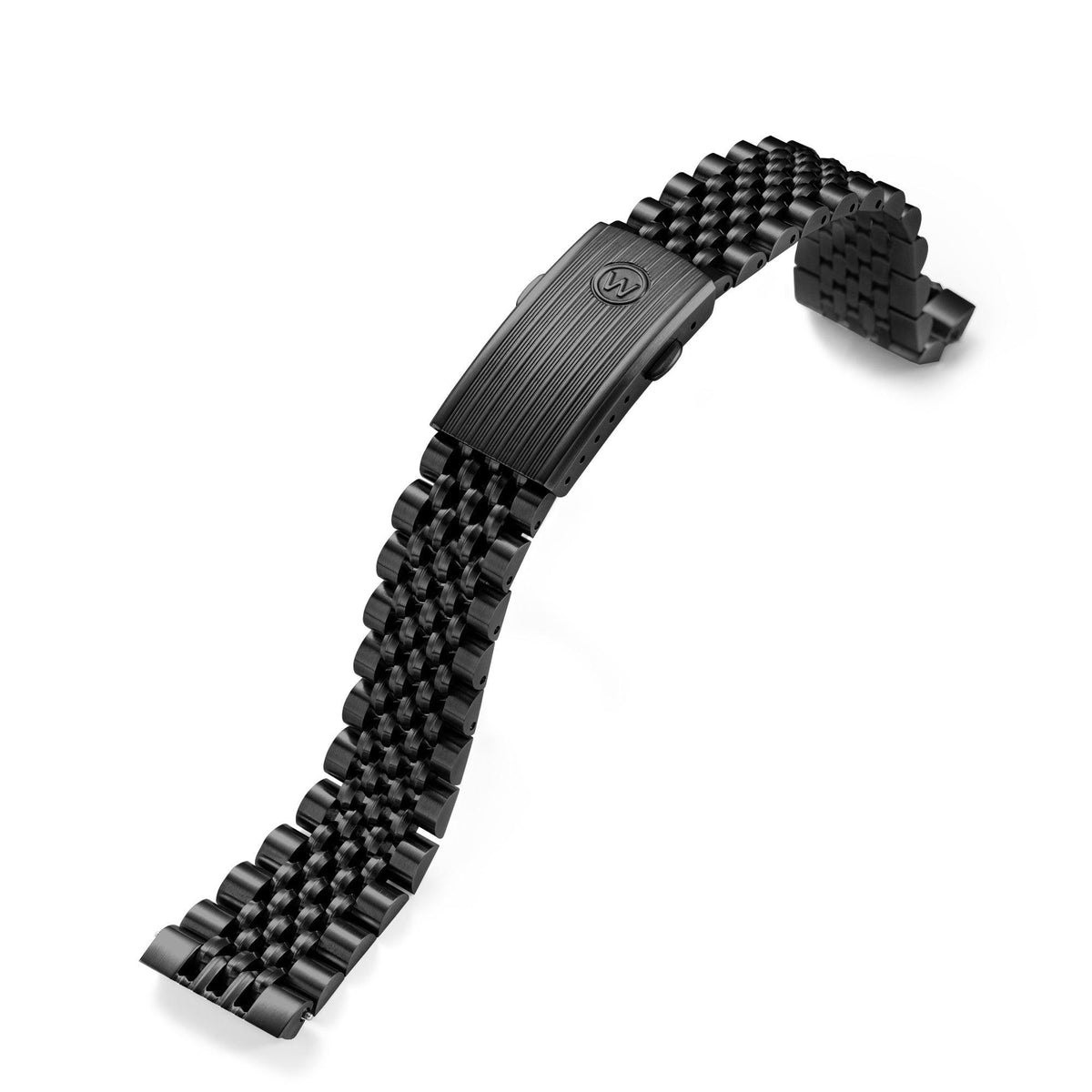 Skindiver WT Mecaquartz Watch - Green Lum & Black PVD - Black Nylon & Leather Strap