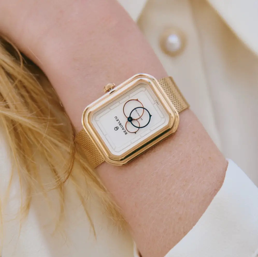 Ecce Figura Lys - Leather strap - Grained Blue