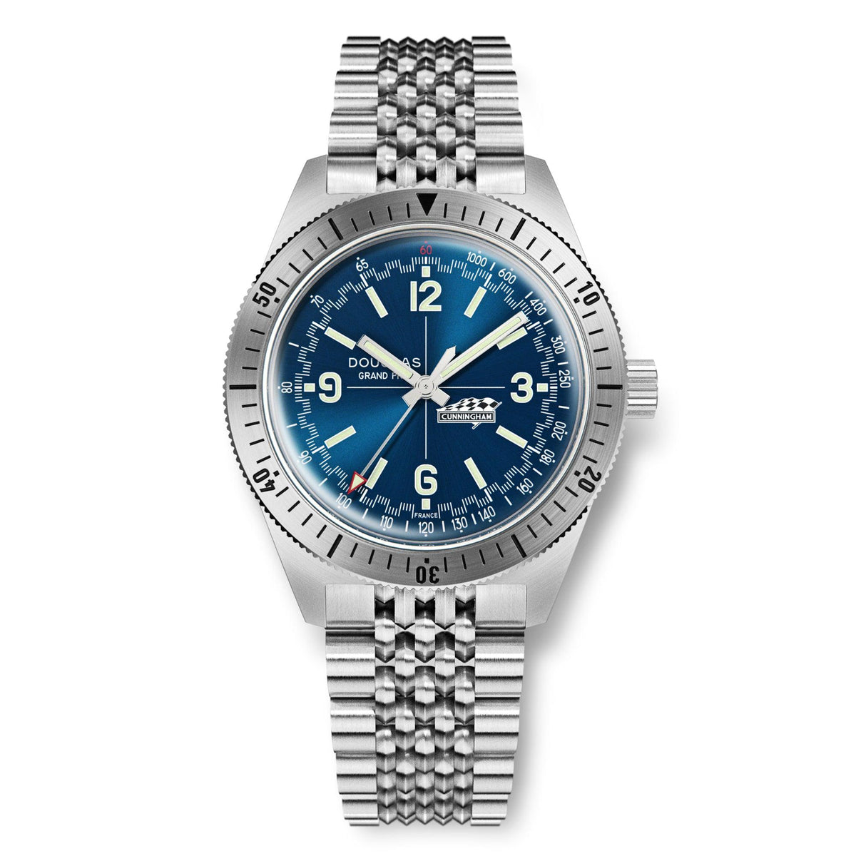 Douglas Grand Prix Professional Racing Watch – Cunningham C4-R 1952 Limited Edition - Camel Rally Leather Strap
