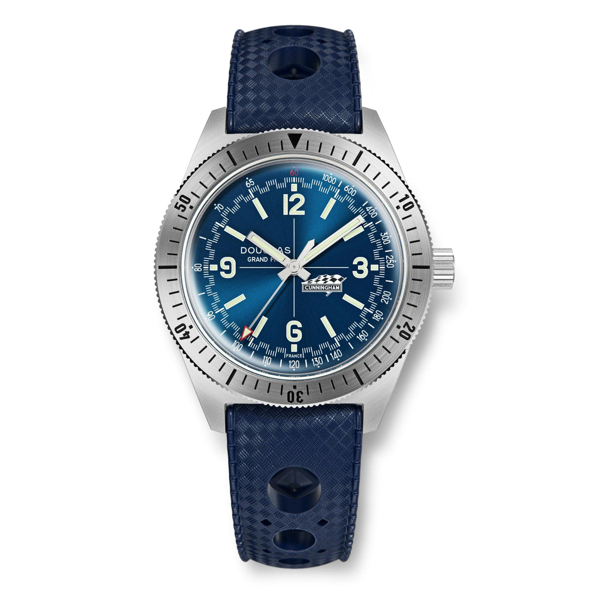 Douglas Grand Prix Professional Racing Watch – Cunningham C4-R 1952 Limited Edition - Camel Rally Leather Strap