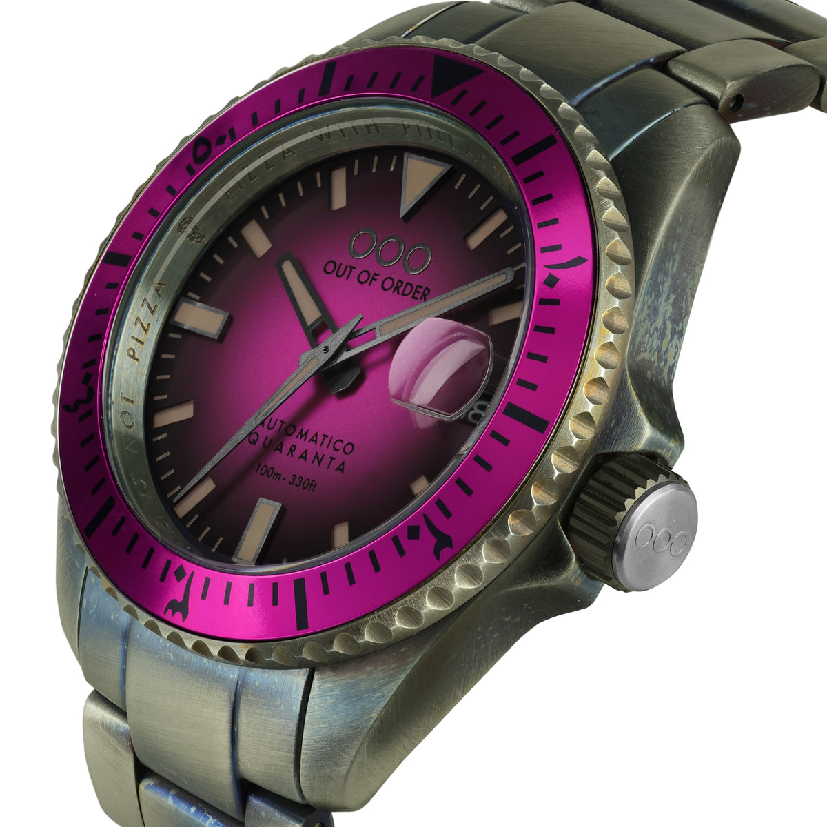 MAGENTA AUTOMATICO QUARANTA - ULTRA DISTRESSED
