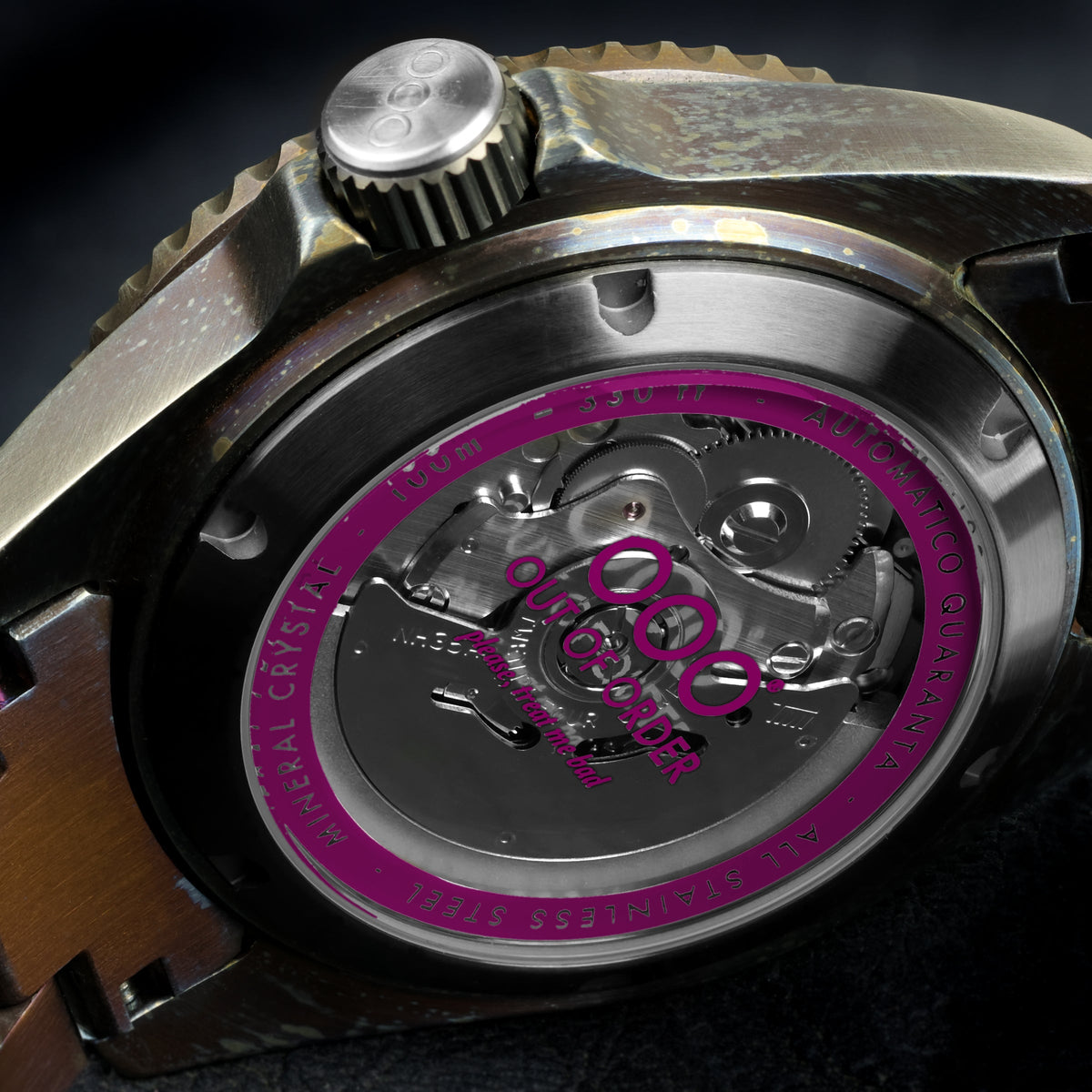 MAGENTA AUTOMATICO QUARANTA - ULTRA DISTRESSED