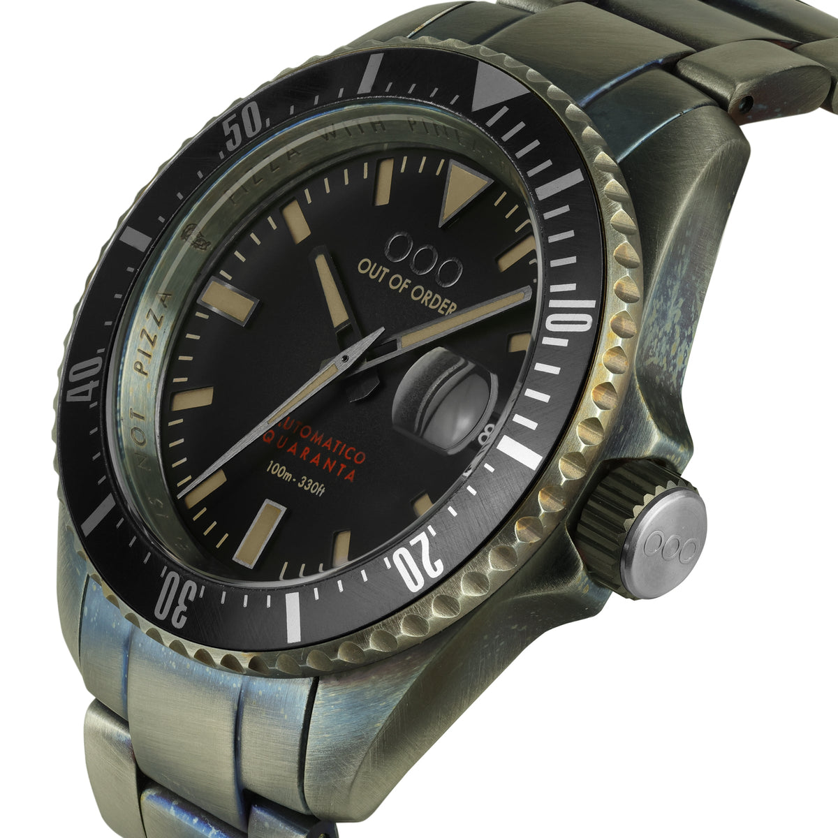 BLACK AUTOMATICO QUARANTA - ULTRA DISTRESSED