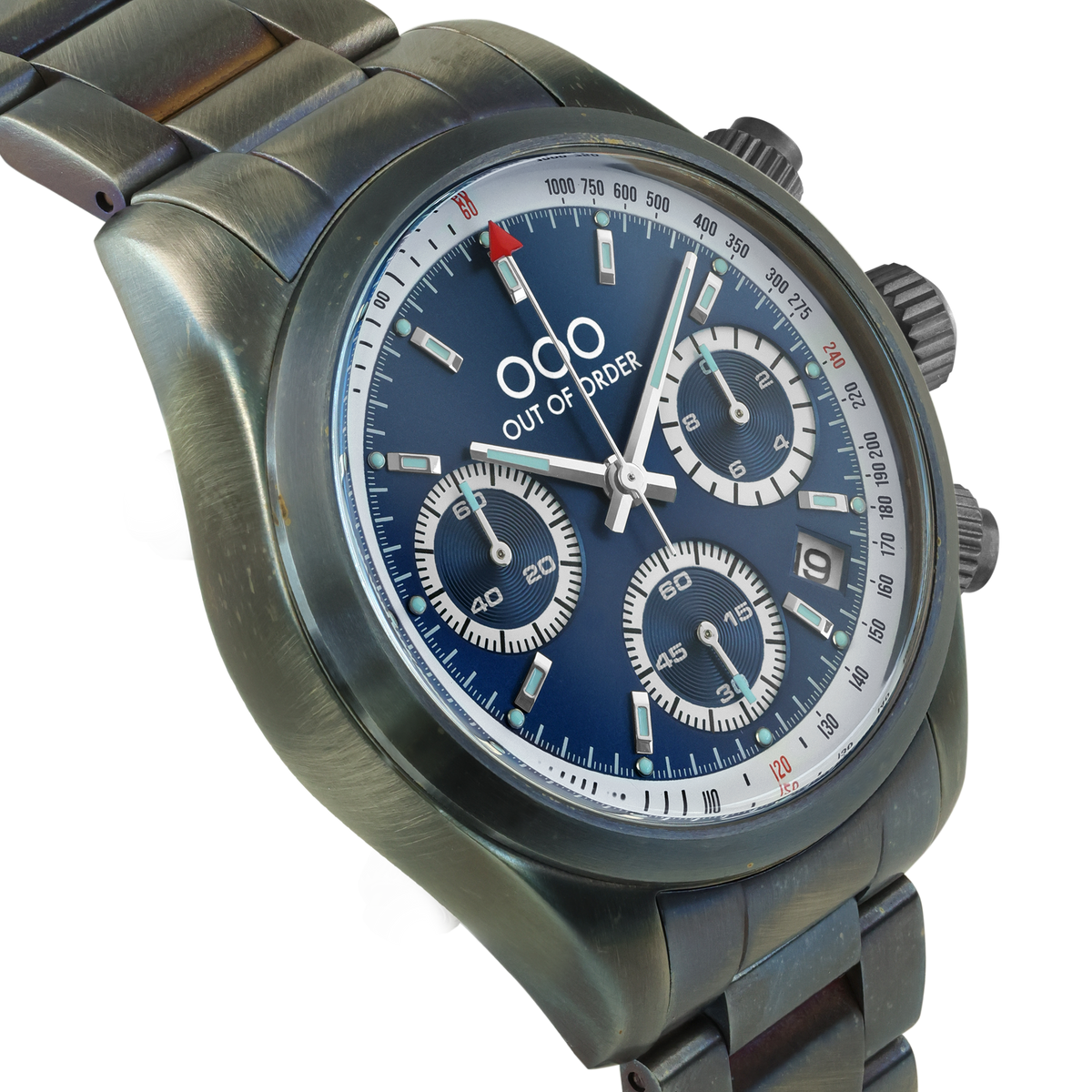 BLUE SPORTY CRONOGRAFO - STAINLESS STEEL