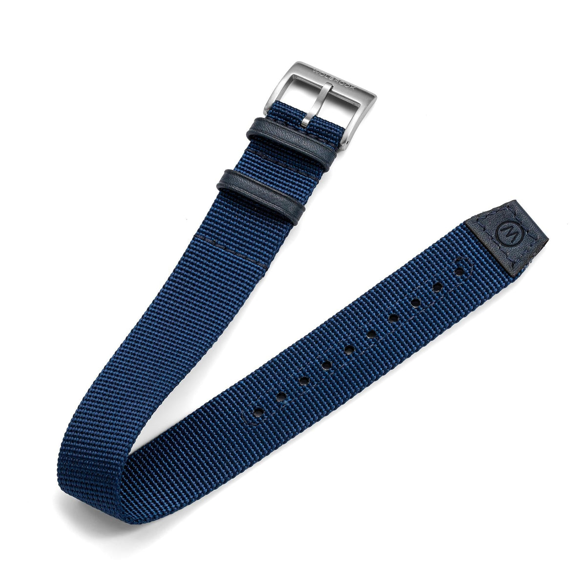 Outrider Professional Mecaquartz 38 Field Watch – Blue - Blue Nylon & Leather Strap