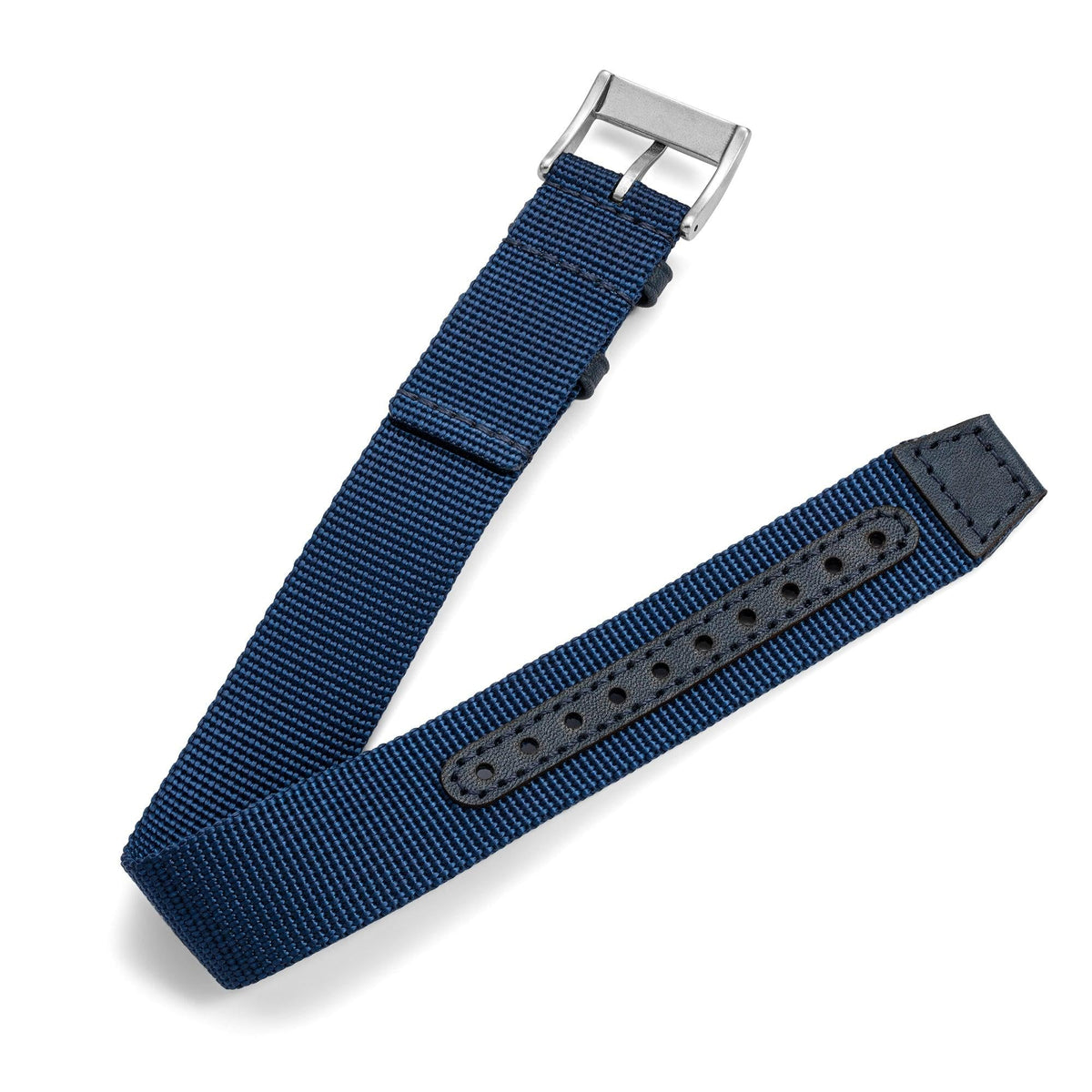 Outrider Professional Mecaquartz 38 Field Watch – Blue - Blue Nylon & Leather Strap