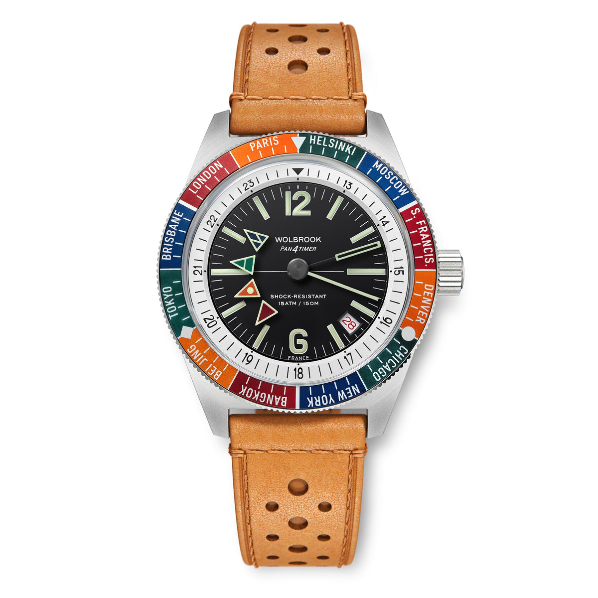 Pan4Timer Automatic - Camel Rally Leather Strap