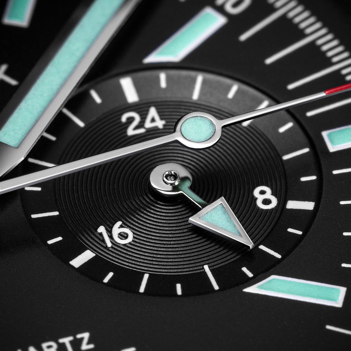 Skindiver WT Chrono-Mecaquartz Chronograph - Black Leather Strap