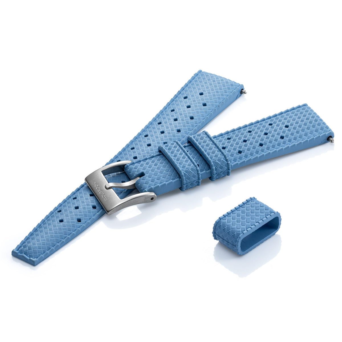 Skindiver Decompression Automatic Watch - MN90 - Sky Blue "Tropic" Rubber Strap