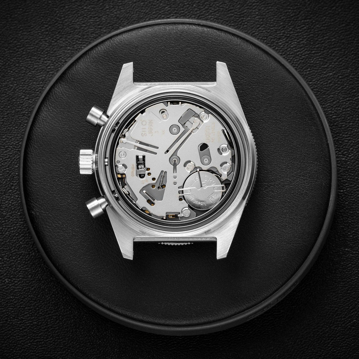 Skindiver WT Chrono-Mecaquartz Chronograph - Black Leather Strap