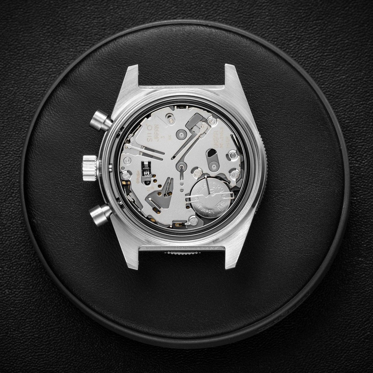Skindiver WTD Chrono-Mecaquartz - Telemeter & Decimeter Vintage Chronograph - NACA Edition - Brown Leather Strap