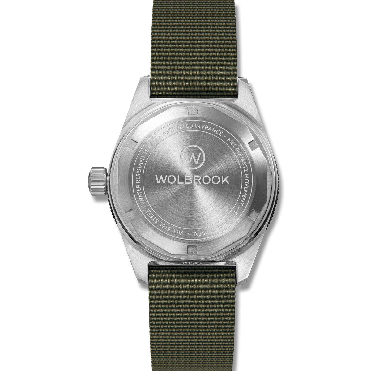 Skindiver WT Mecaquartz Watch - Vintage & Steel - Green Nylon & Leather Strap