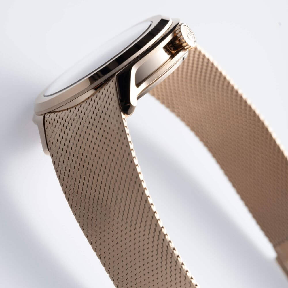 Ecce Lys - Leather strap - Caiman Blue
