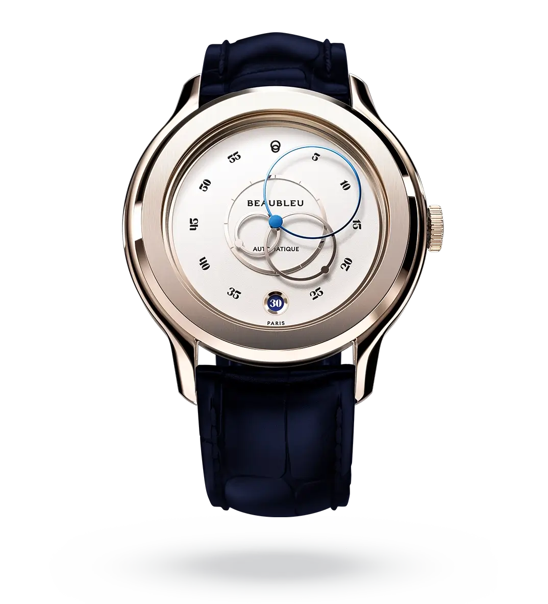 Ecce Lys - Leather strap - Caiman Blue