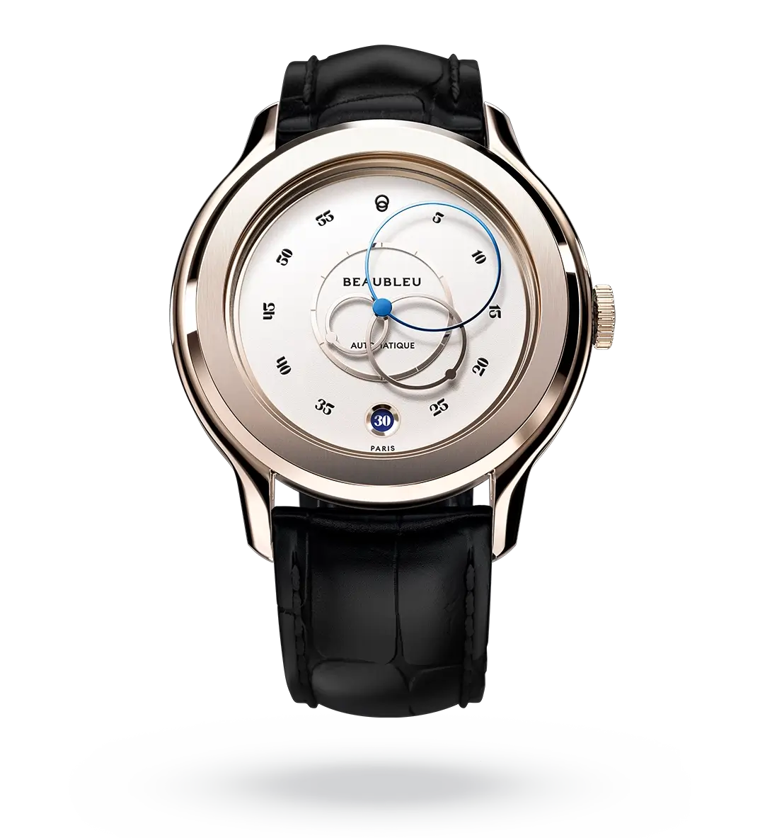 Ecce Lys - Leather strap - Caiman Blue