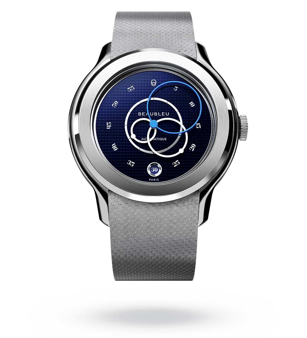 Ecce Smalt - Leather strap - Caiman Blue