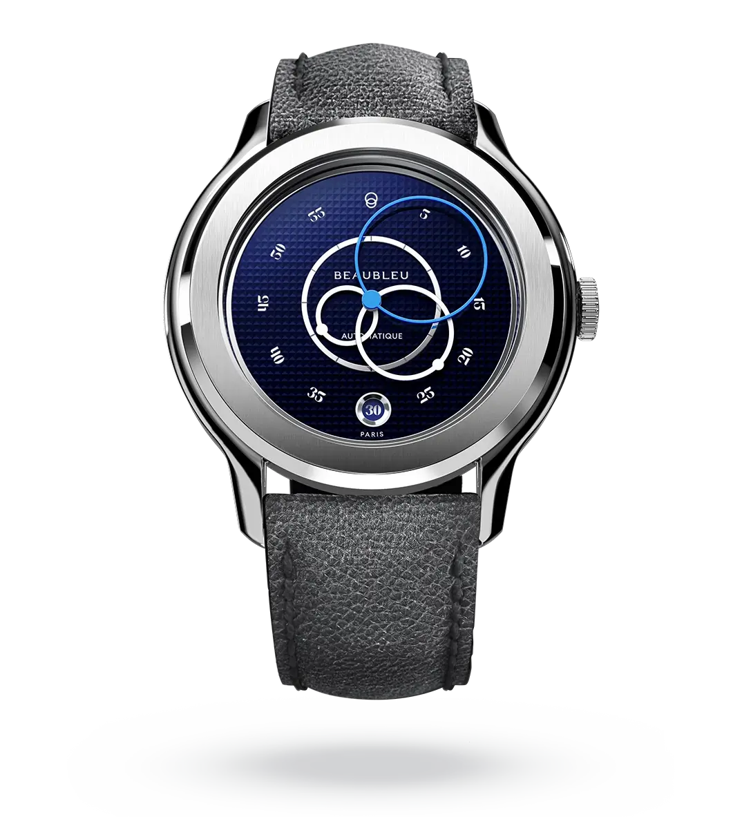 Ecce Smalt - Leather strap - Caiman Blue