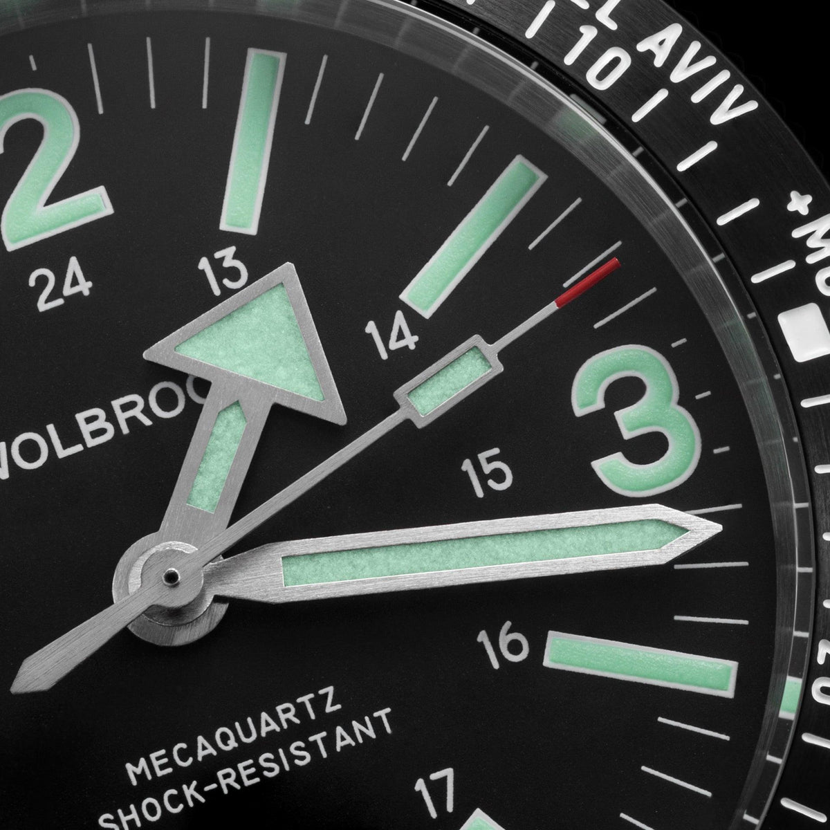 Skindiver WT Mecaquartz Watch - Black Nylon & Leather Strap