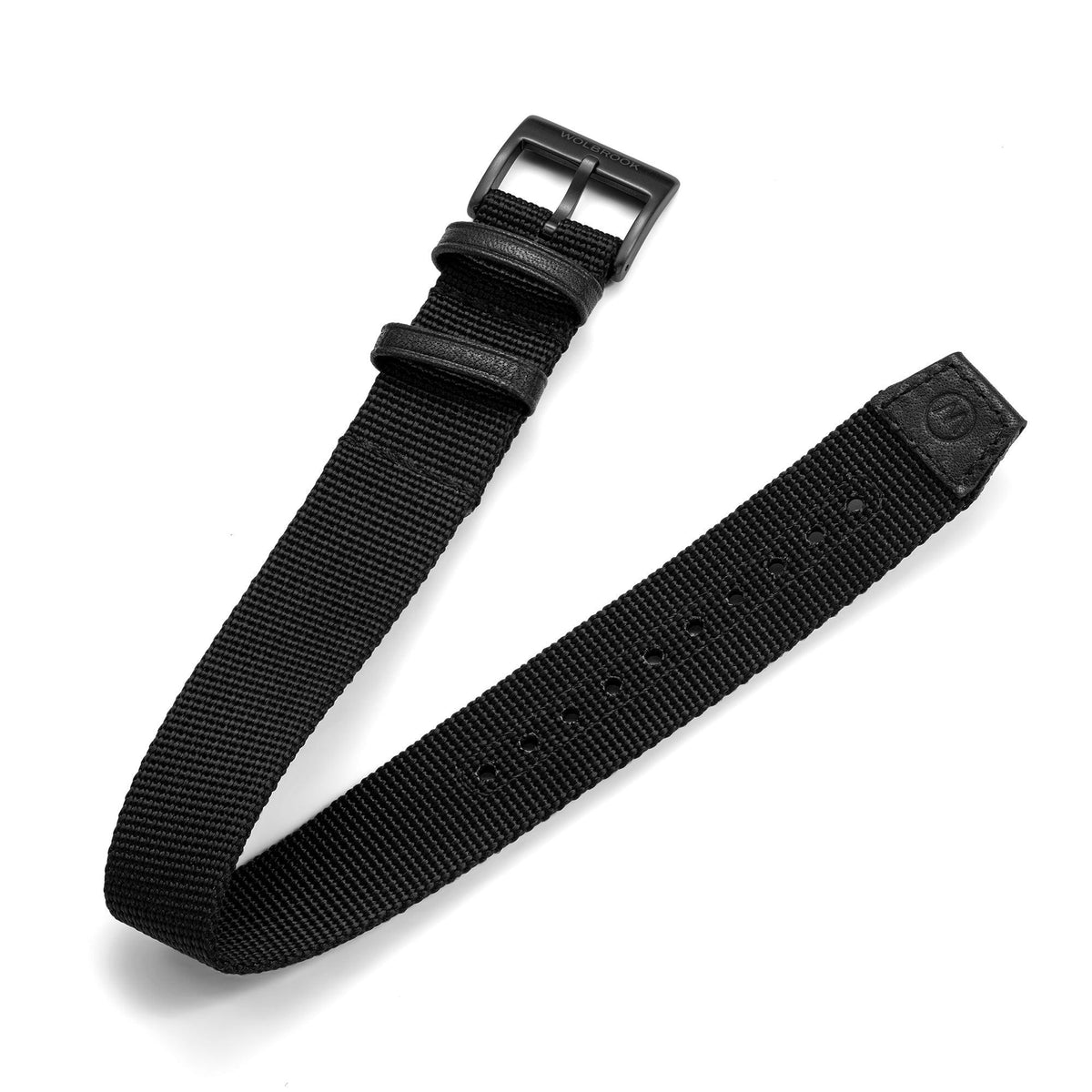 Skindiver WT Mecaquartz Watch - Green Lum & Black PVD - Black Nylon & Leather Strap
