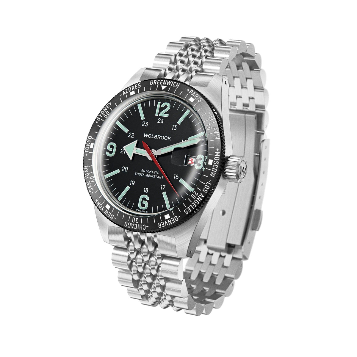 Skindiver WT Automatic Watch - Black Leather Strap