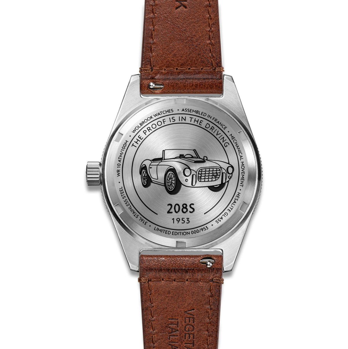 Douglas Grand Prix Professional Racing Watch – Siata 208S 1953 Limited Edition - Brown Rally Leather Strap