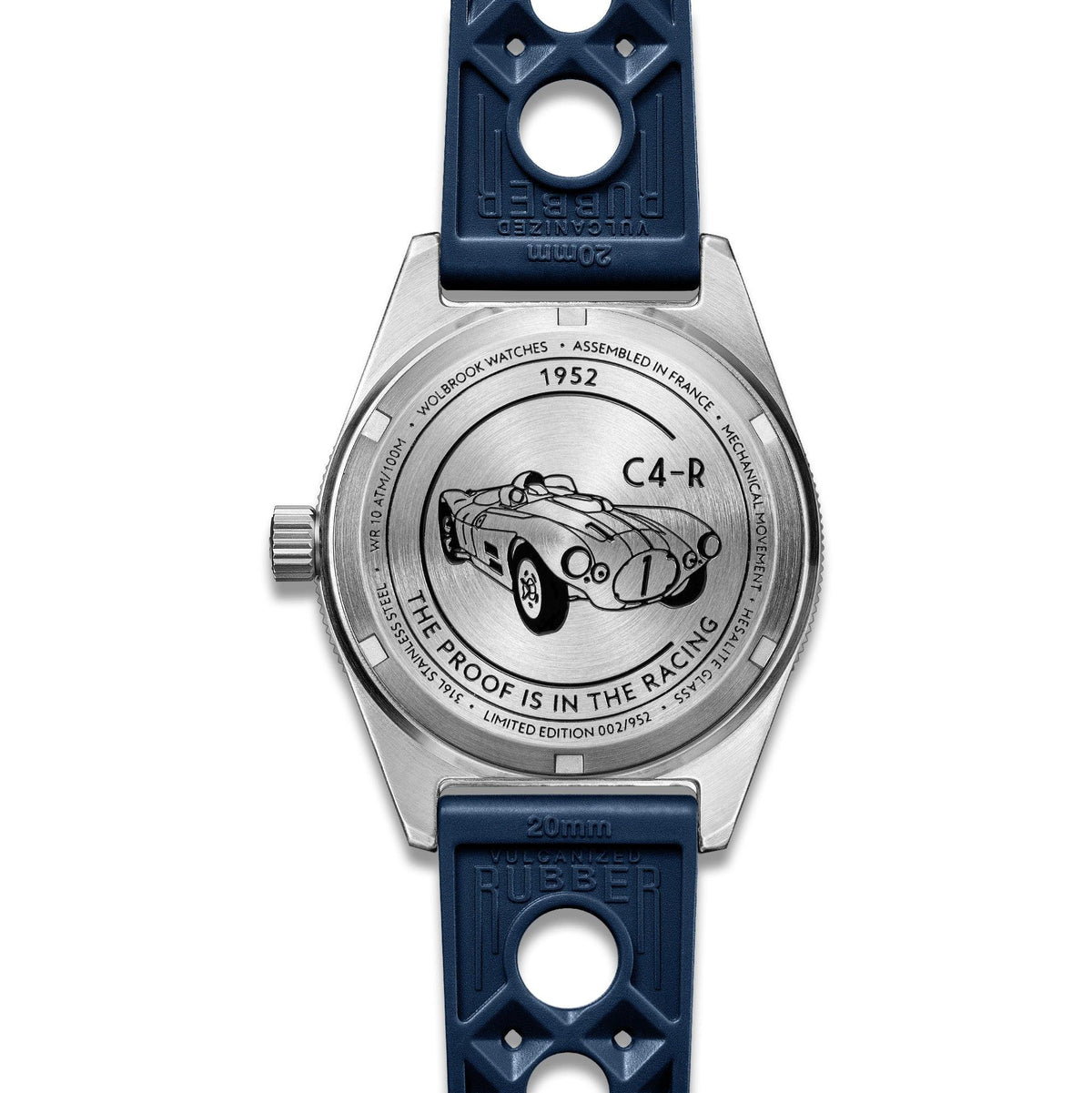 Douglas Grand Prix Professional Racing Watch – Cunningham C4-R 1952 Limited Edition - Camel Rally Leather Strap