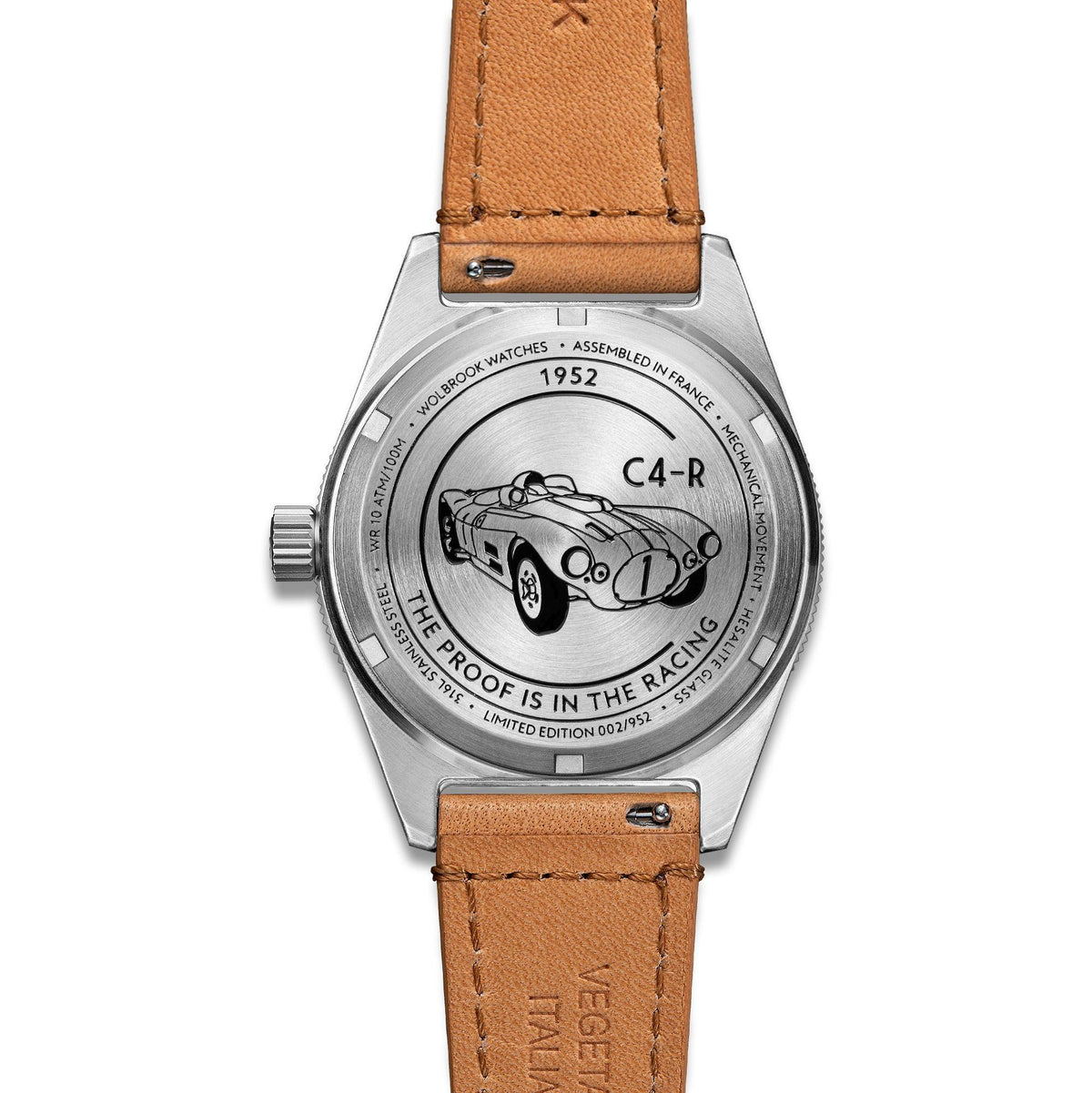 Douglas Grand Prix Professional Racing Watch – Cunningham C4-R 1952 Limited Edition - Camel Rally Leather Strap
