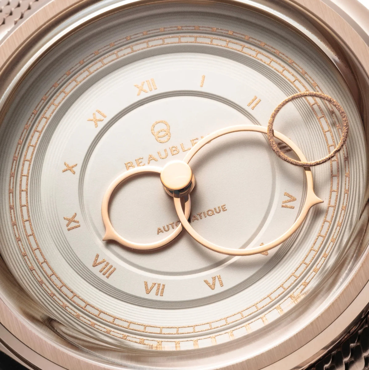 La Pièce n°1 - Champagne - Leather strap - Grained Black