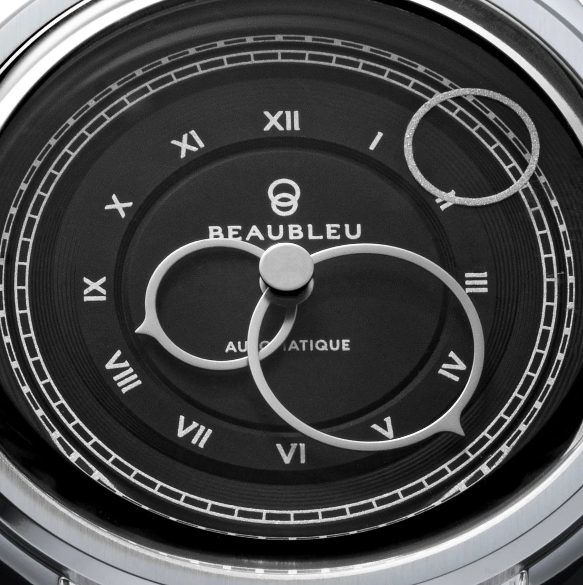 La Pièce n°1 - Graphite - Leather strap - Grained Black