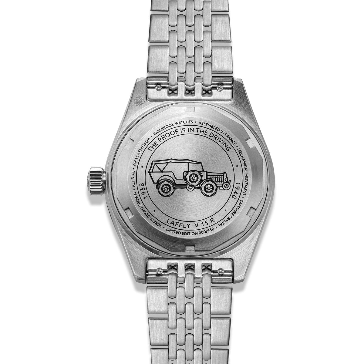 Outrider Automatic Watch – Black Vintage, No Date - Camel Leather Strap