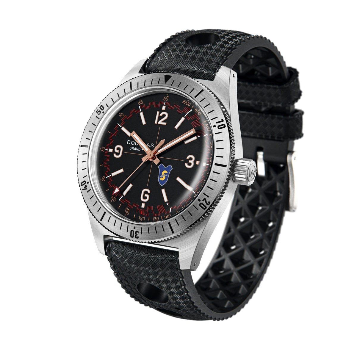 Douglas Grand Prix Professional Racing Watch – Siata 208S 1953 Limited Edition - Brown Rally Leather Strap