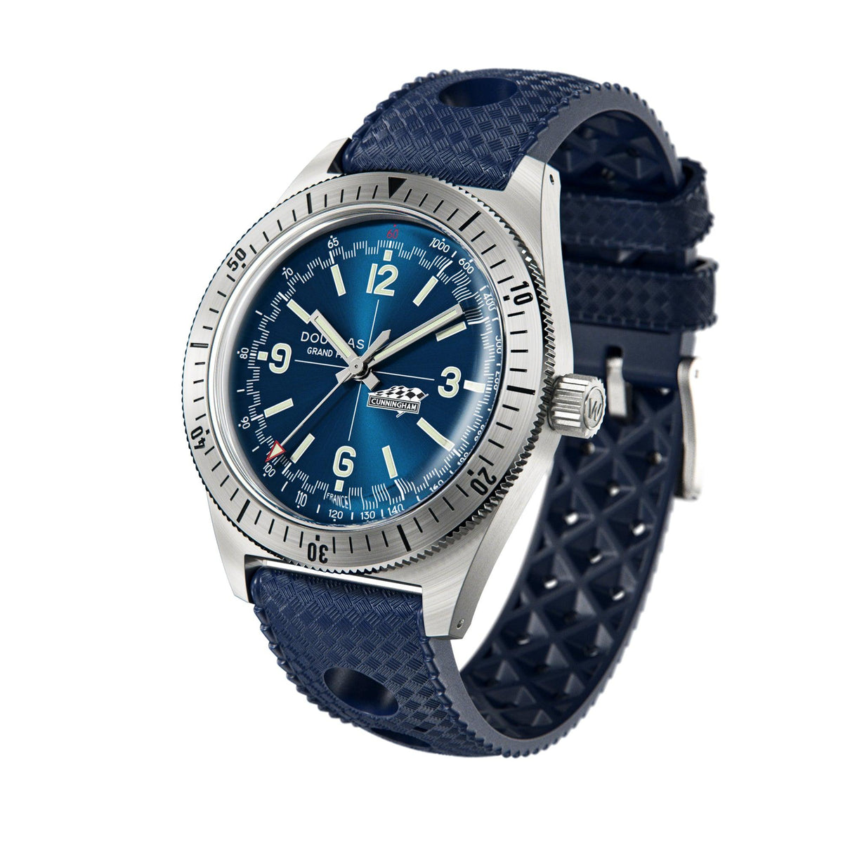 Douglas Grand Prix Professional Racing Watch – Cunningham C4-R 1952 Limited Edition - Camel Rally Leather Strap