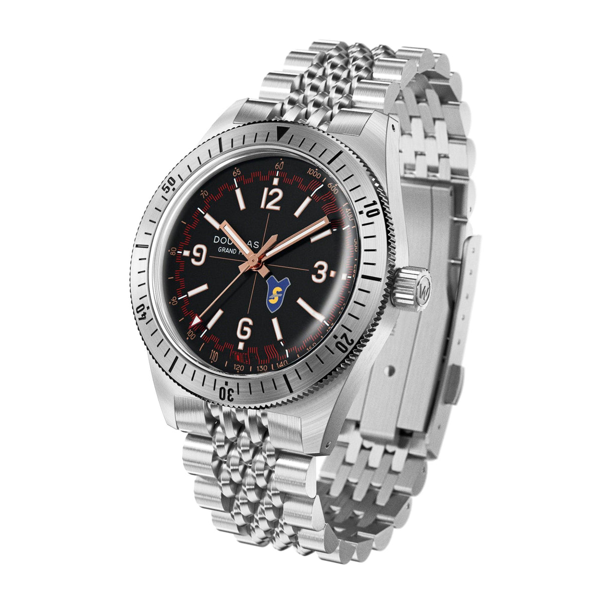 Douglas Grand Prix Professional Racing Watch – Siata 208S 1953 Limited Edition - Brown Rally Leather Strap